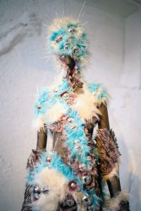The sculpture oddities of Daisy Mae Jones can be found all over “Under the Mountain” installation