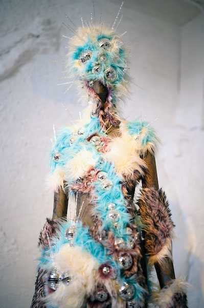 The sculpture oddities of Daisy Mae Jones can be found all over “Under the Mountain”installation